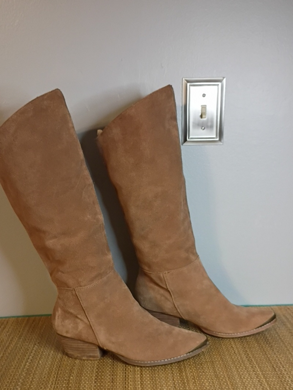 Chinese Laundry Tall Suede Over-the-Knee Boots in Tan